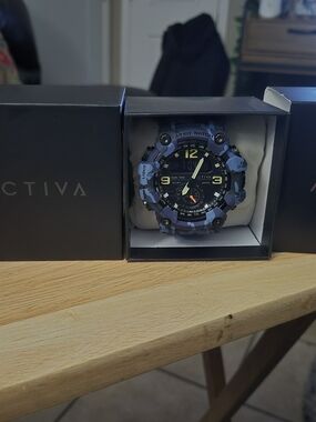 ACTIVA Camouflage Sport Watch - Blue/Black